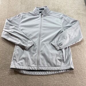 Callaway Full Zip Golf Jacket Mens Large Gray Optimum Performance Activewear